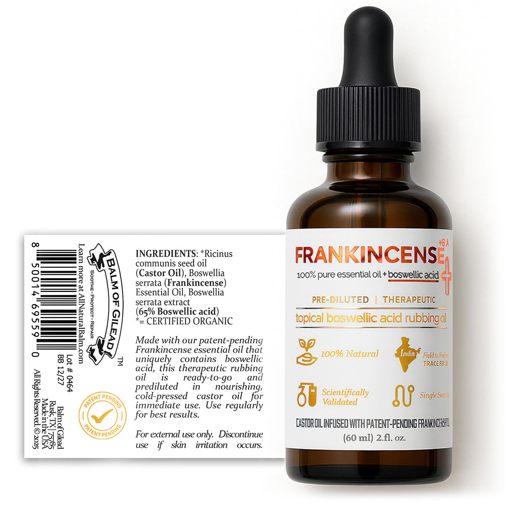 Frankincense +BA Boswellic Acid Rubbing Oil, 60ml (2 fl oz)