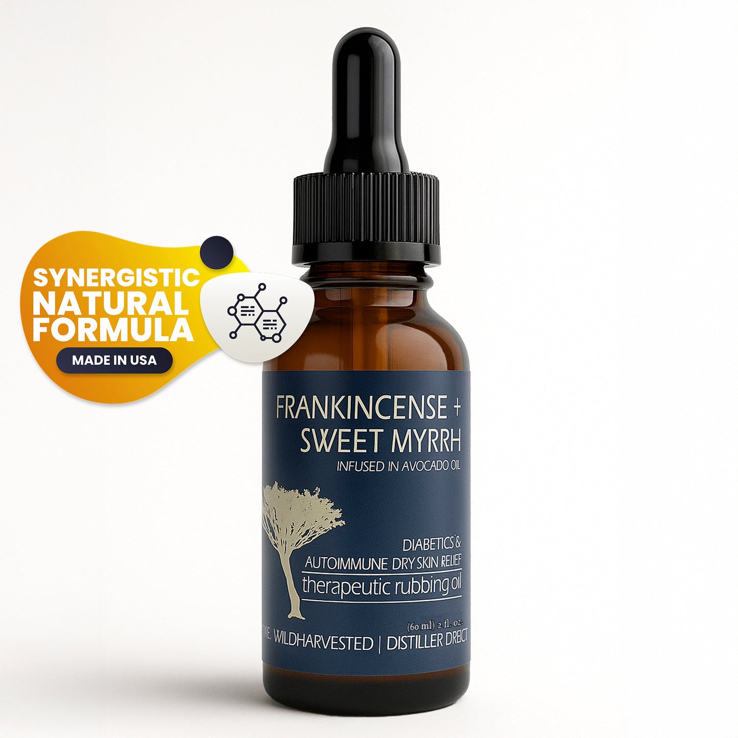 Frankincense & Sweet Myrrh Infused Therapeutic Rubbing Oil