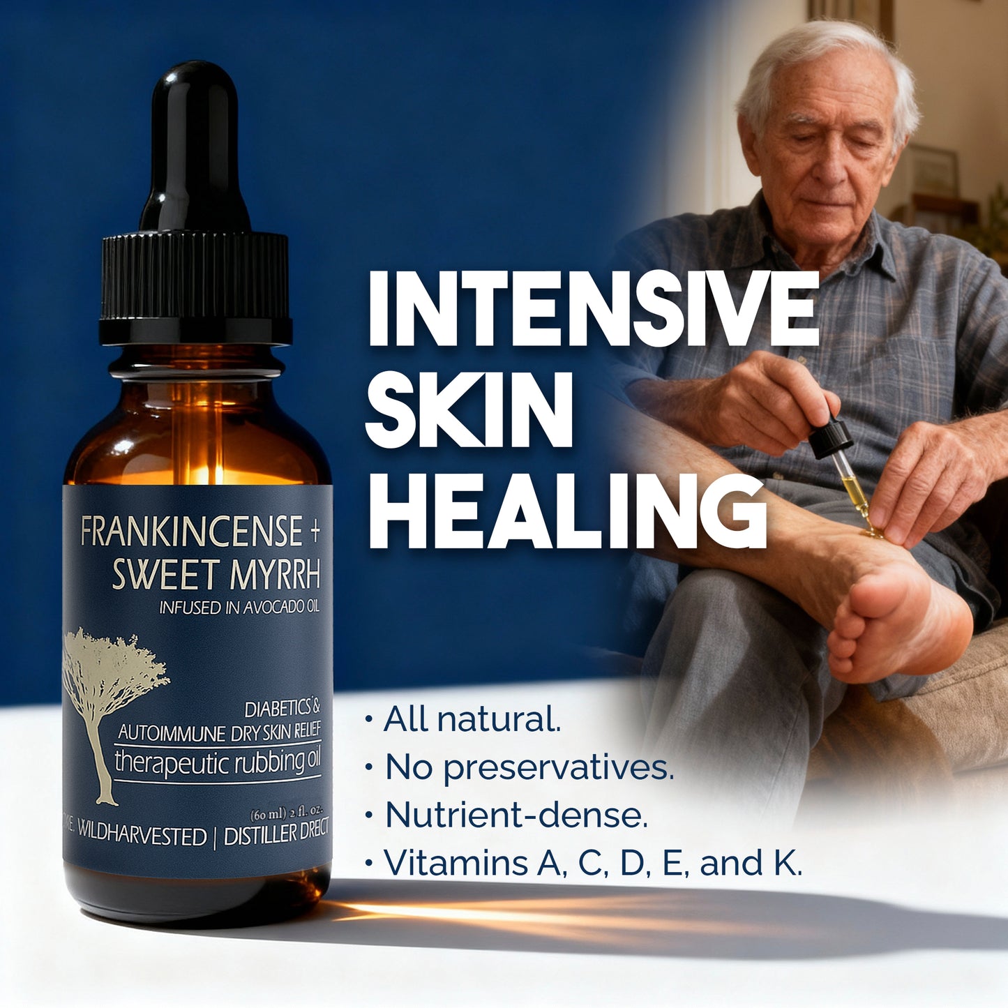 Frankincense & Sweet Myrrh Infused Therapeutic Rubbing Oil