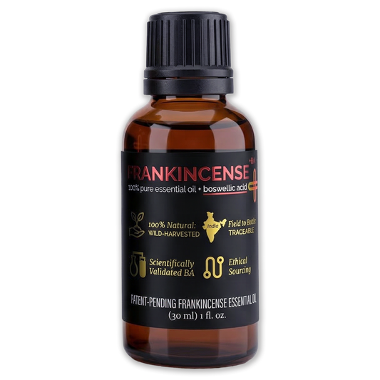 Frankincense +BA Pure Essential Oil + Boswellic Acid, 30ml (1 fl oz)