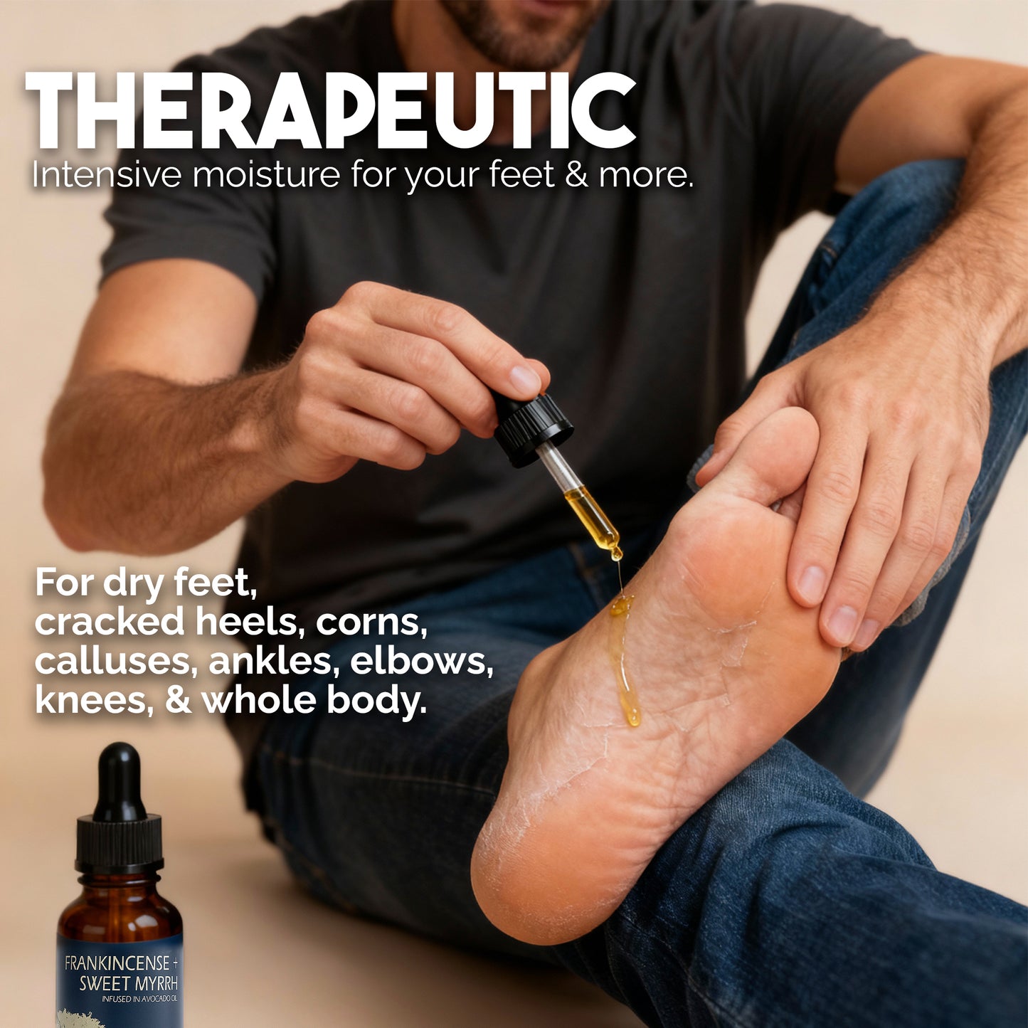 Frankincense & Sweet Myrrh Infused Therapeutic Rubbing Oil