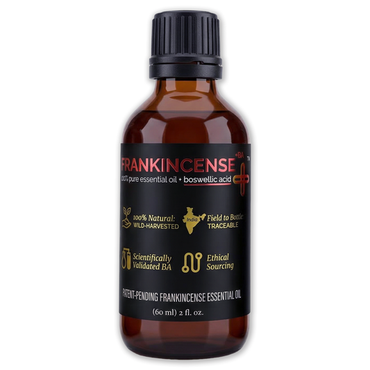 Frankincense +BA Pure Essential Oil + Boswellic Acid, 60ml (2 fl oz)