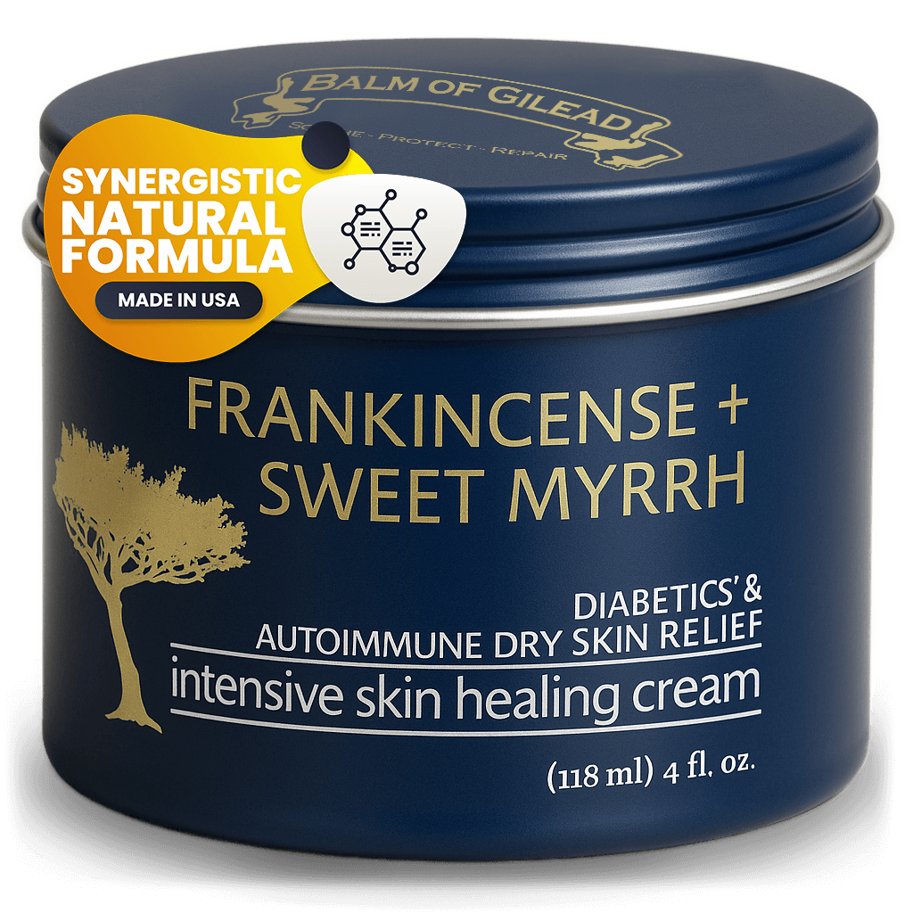 Front Frankincense & Sweet Myrrh Cream Tin with Sticker