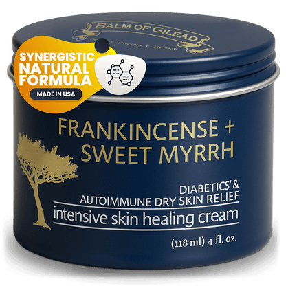 Front Frankincense & Sweet Myrrh Cream Tin with Sticker